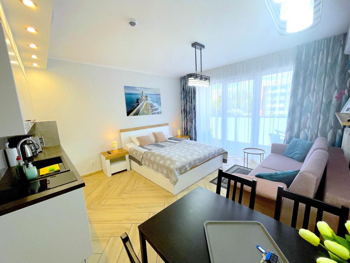 Apartment Superior Baltic With Terrace - Pool, Saunas, Jacuzzi, Fitness, Salzgrotte Kolobrzeg Ngoại thất bức ảnh